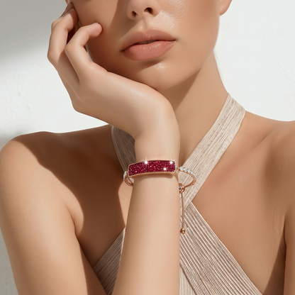Montre Bracelet Connectée Diams Rouge