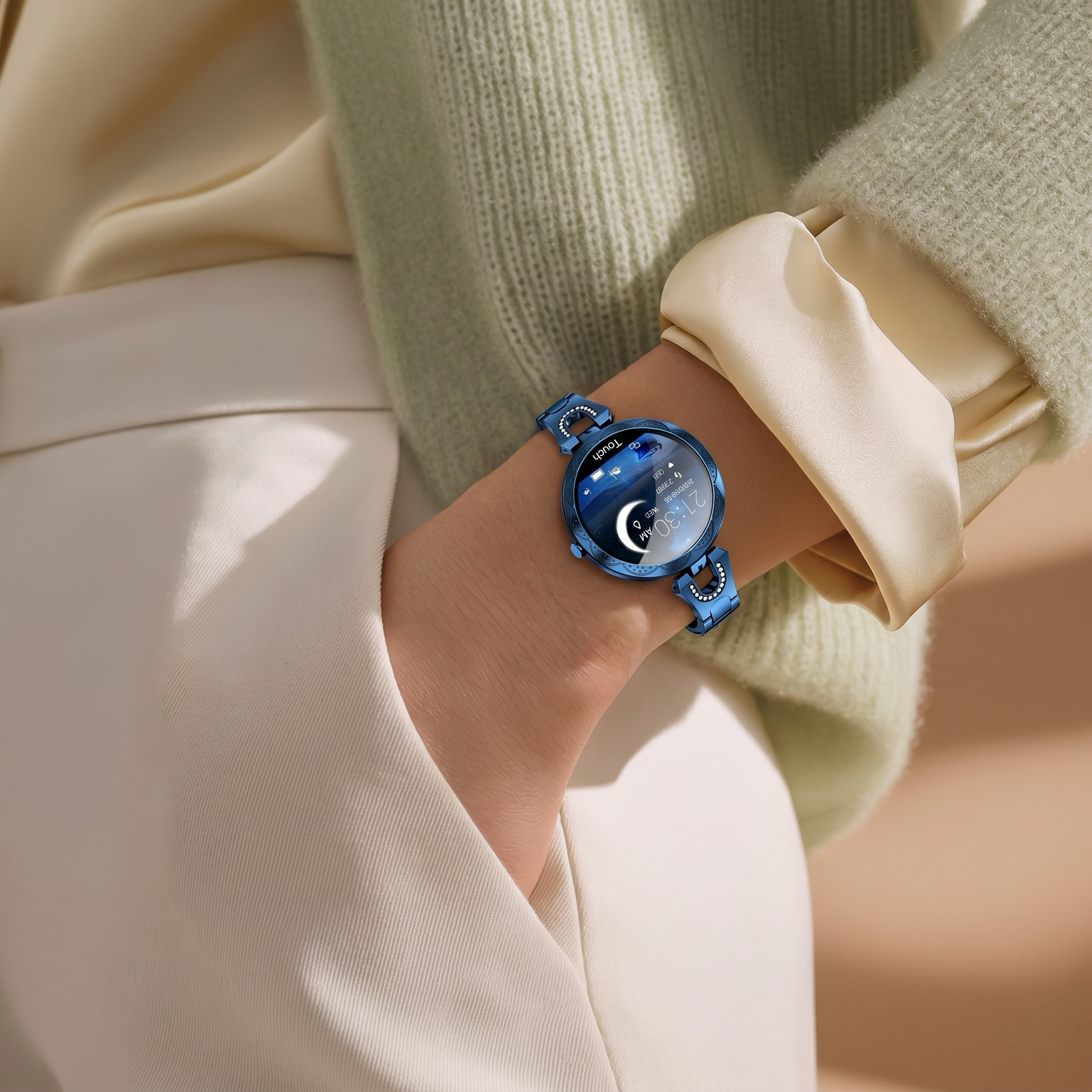 Montre Bracelet Connectée Elya Bleu