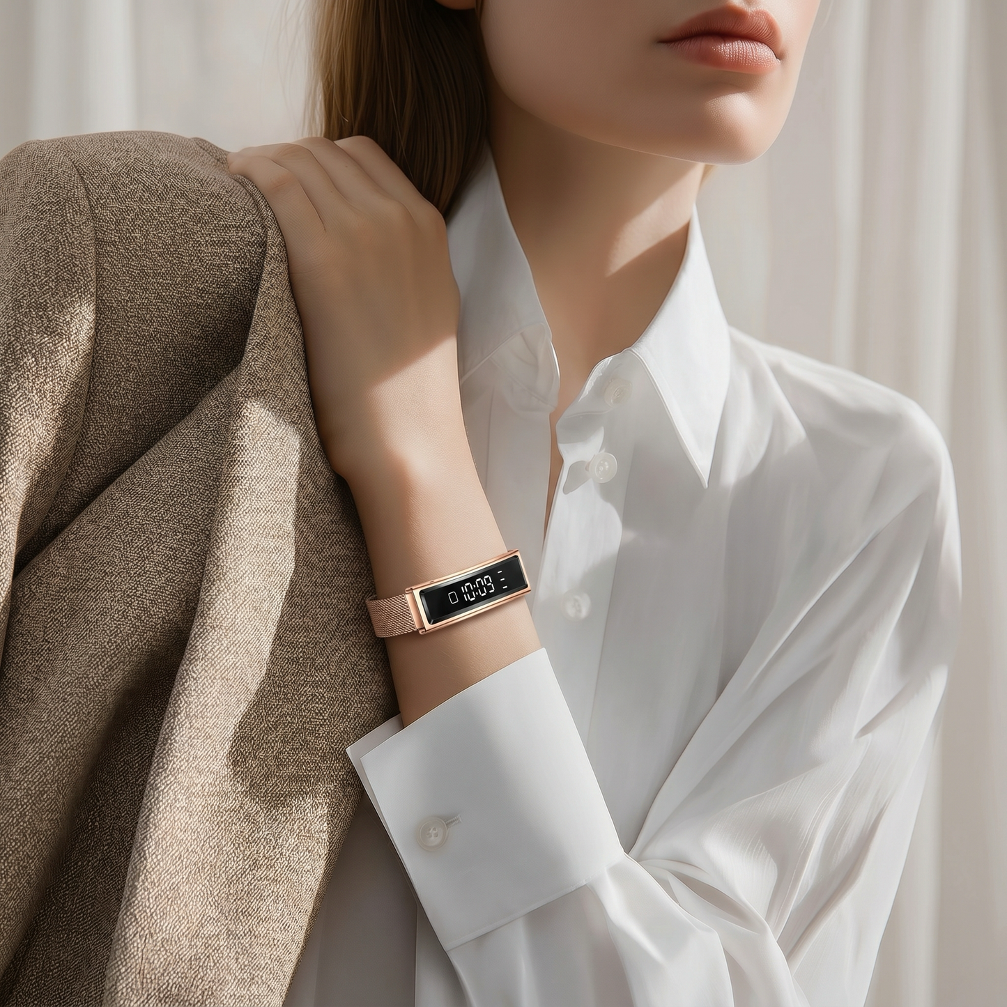 Montre Bracelet Connectée Motion Doré