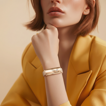 Montre Bracelet Connectée Sorella Doré