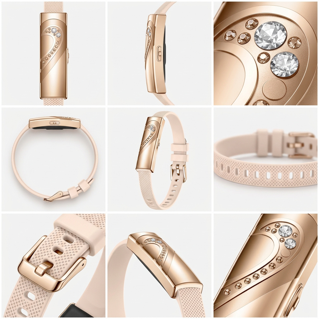 Montre Bracelet Connectée Sorella Doré