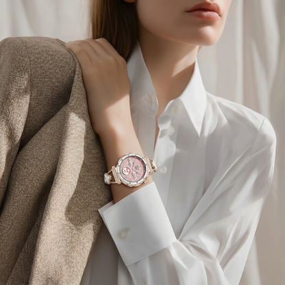 Montre Bracelet Connectée Victoria Acier Rosé