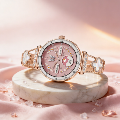 Montre Bracelet Connectée Victoria Acier Rosé