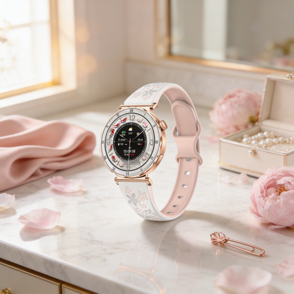 Montre Bracelet Connectée Victoria Rose Blanc