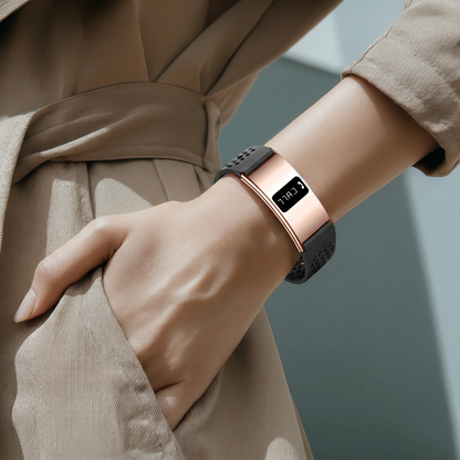 Montre Bracelet Connectée Viva Noir SC Doré