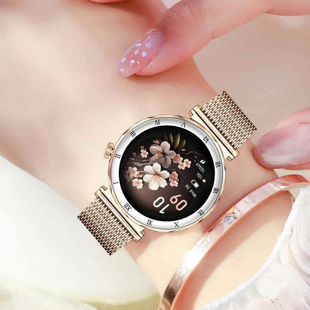 Ligne Vendôme dorée portée, bracelet maillé