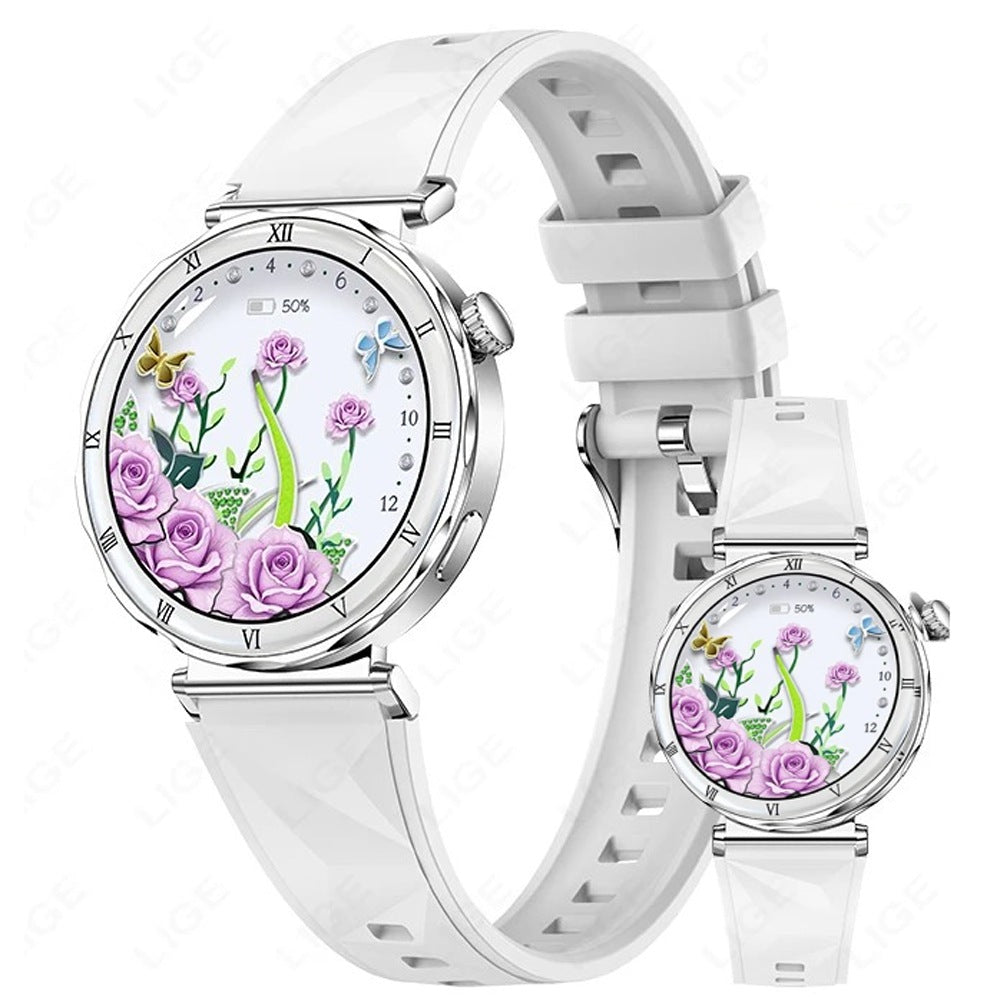 Ligne Vendôme – Argent bracelet silicone blanc