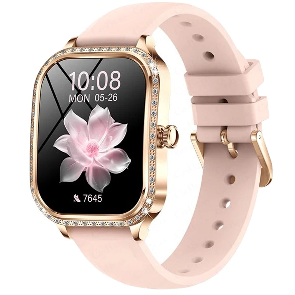 Ligne Cristalie – Rose bracelet silicone